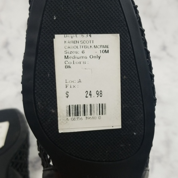 New Karen Scott Macrame Slingbacks black size 7M - Picture 7 of 8